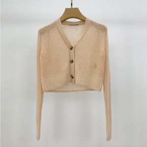 🍁ACNE STUDIOS mesh cardigan blush beige